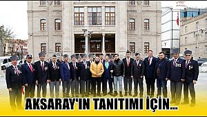  GAZİLER VE VALİ ALİ MANTI AKSARAY'IN TANITIMI İÇİN KLİP ÇEKİMİNE KATILDILAR