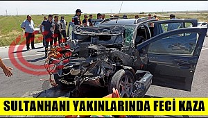 SULTANHANINDA TRAFİK KAZASI 3 YARALI