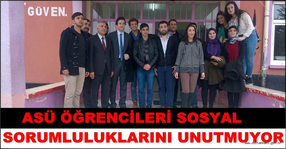 ASÜ ÖĞRENCİLERİ SOSYAL SORUMLULUKLARINI UNUTMUYOR
