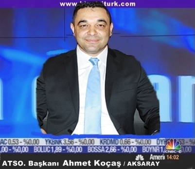 Atso Başkanı Ahmet Koçaş Cnbc-e Tvde Aksaray Ekonomisini Değerlendirecek