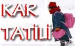 Okullara Kar Tatili