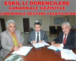 Eskil Belediyesi öğrencileri çanakkaleye Götürecek...
