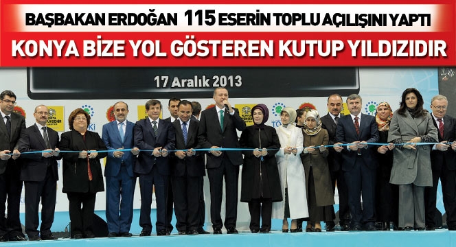 Başbakan Erdoğan Konya’da Toplu Açılış Töreni Gerçekleştirdi
