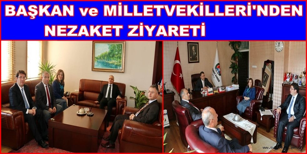 BAŞKAN YAZGI İLE MİLLETVEKİLLERİ ALABOYUN VE İNCEÖZ’DEN BAŞSAVCI AKTAŞ VE BARO BAŞKANI BOZKURT’A NEZAKET ZİYARETİ
