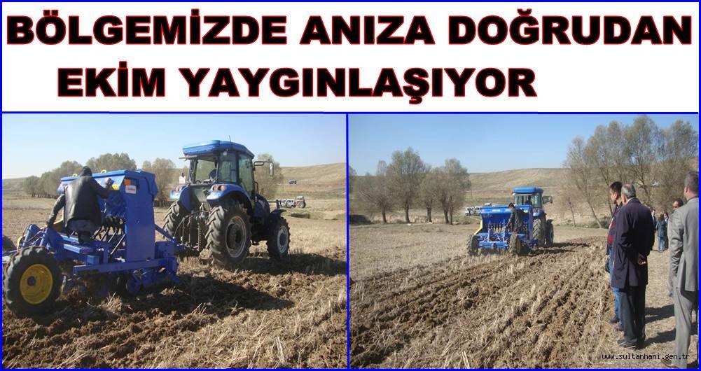 BÖLGEMİZDE ANIZA DOĞRUDAN EKİM YAYGINLAŞIYOR