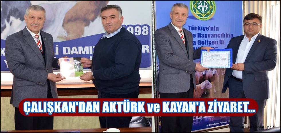 ÇALIŞKAN'DAN AKTÜRK ve KAYAN'A ZİYARET