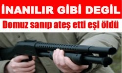 Domuz Diye Eşini öldürdü