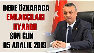 AKSARAY ESNAF VE SANATKÂRLAR ODASINDAN EMLAKÇILARA UYARI 'SON GÜN 05 ARALIK 2019'