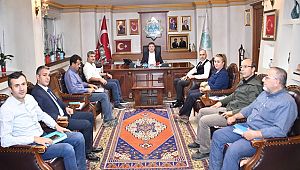 DSİ İÇMESUYU DAİRE BAŞKANI KÖSEOĞLU' NDAN BAŞKAN DİNÇER'E ZİYARET