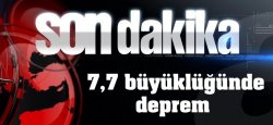 Alaska'da 7,7 Büyüklüğünde Deprem