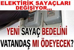 Eski Tip Elektirik Sayaçları Değişiyor