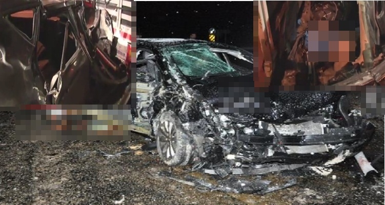 Feci Kaza ,anne İle 13 Yaşındaki Kızını Trafik Kazası Ayırdı