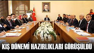 AKSARAY'DA KIŞ DÖNEMİ HAZIRLIKLARI GÖRÜŞÜLDÜ