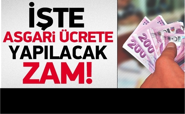 İşte Asgari ücrette Beklenen Zam Oranı