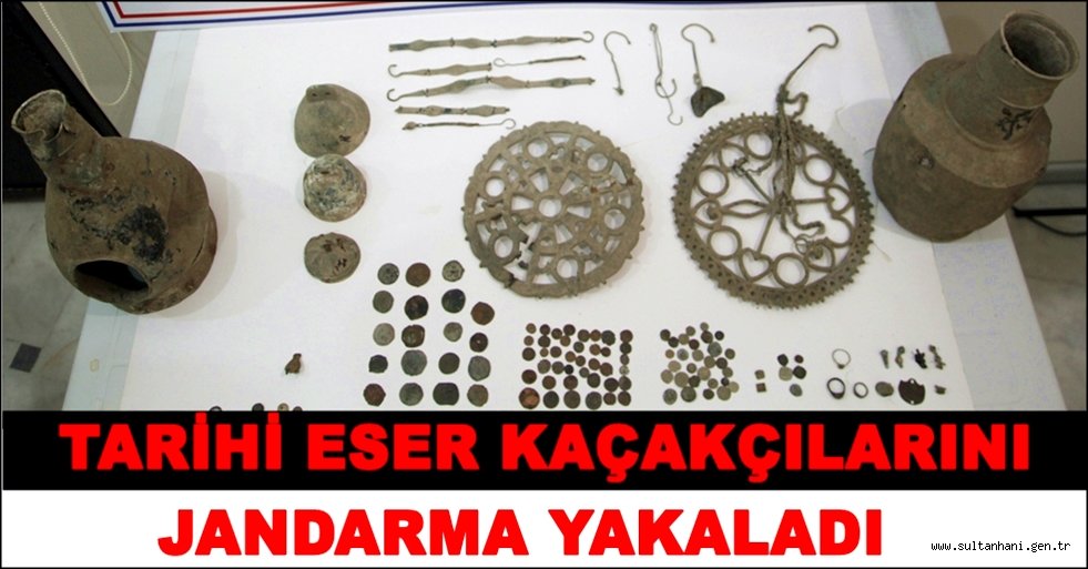 JANDARMA TARİHİ ESER KAÇAKÇILARINI YAKALADI
