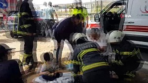 Kazada yaralanan 2'si çocuk, 4 yaralıya ilk müdahale refüjde yapıldı