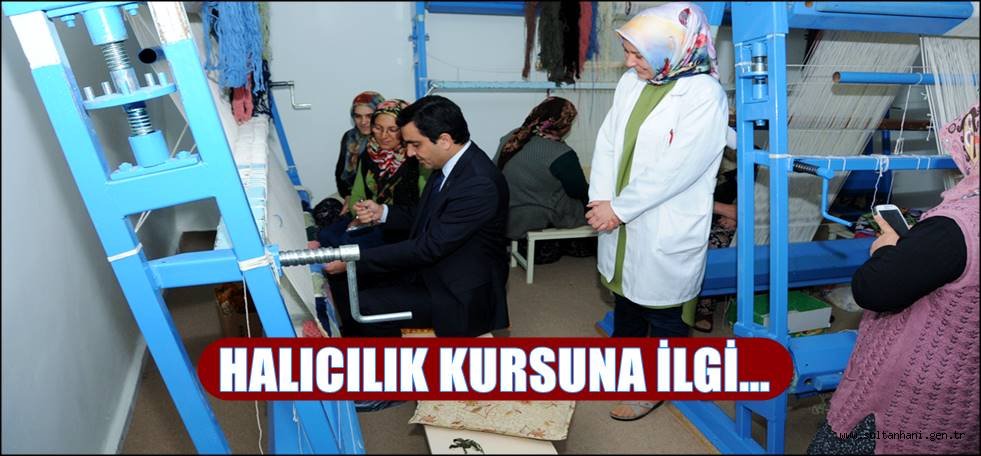 KIRŞEHİR'DE HALICILIK KURSUNA YOĞUN İLGİ