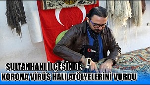 KORONA VİRÜS SULTANHANI İLÇESİNDE HALICILIĞI VURDU