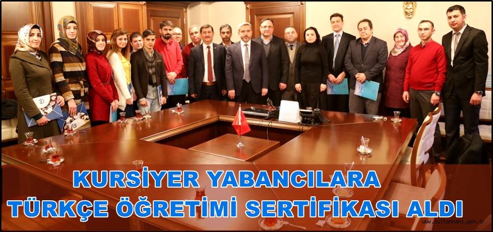 KURSİYER YABANCILARA TÜRKÇE ÖĞRETİMİ SERTİFİKASI