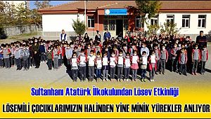 SULTANHANI ATATÜRK İLKOKULU ÖĞRENCİLERİNDEN LÖSEV FARKINDALIK ETKİNLİĞİ