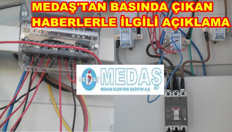 Medaş`tan Basında Yer Alan Haberlerle İlgili Açıklama