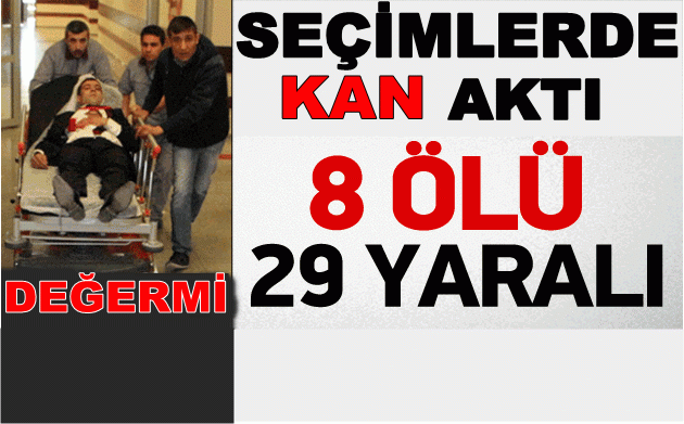 Seçimlerde Kan Aktı: 8 ölü
