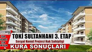 SULTANHANI 3. ETAP TOKİ KURA SONUCU İSİM LİSTESİ