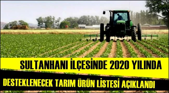 SULTANHANI 2020 ÜRÜN DESTEK LİSTESİ...