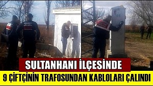 SULTANHANI YEŞİLTÖMEK KÖYÜNDE TRAFODAN KABLO HIRSIZLIĞI