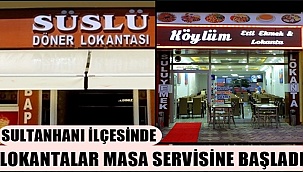 SULTANHANI İLÇESİNDE DE LOKANTALAR %50 KAPASİTE İLE AÇILDI