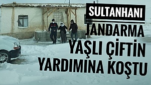 SULTANHANI JANDARMA YAYLADA KALAN YAŞLI ÇİFTİN YARDIMINA KOŞTU