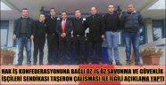 ÖZ-İŞ ÖZ SAVUNMA VE GÜVENLİK İŞÇİLERİ SENDİKASI TAŞERON ÇALIŞMASI İLE İLGİLİ AÇIKLAMA YAPTI