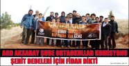 AGD AKSARAY ŞUBE ORTAOKULLAR KOMİSYONU ŞEHİT DEDELERİ İÇİN FİDAN DİKTİ
