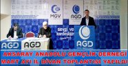 AKSARAY ANADOLU GENÇLİK DERNEĞİ MART AYI İL DİVAN TOPLANTISI YAPILDI
