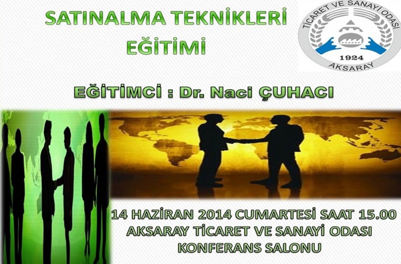 Aksaray'da Satınalma Eğitimi Cumartesi Günü Düzenlenecek