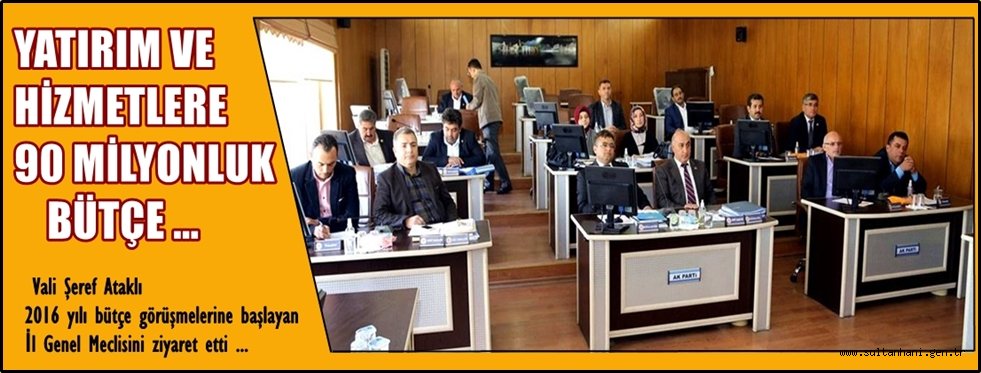 YATIRIM VE HİZMETLERE 90 MİLYONLUK BÜTÇE