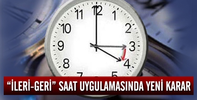 Yaz Saati Uygulamasında Yeni Karar..